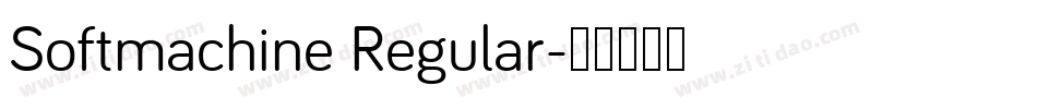 Softmachine Regular字体转换